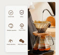 Load image into Gallery viewer, Coffee Maker (V60) with Walnut Wood Holder & Sharing Pot Set (600ml)