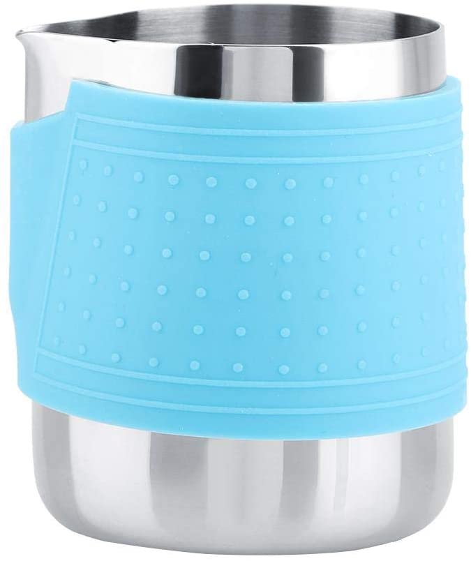 Stainless Steel Milk Frothing Pitcher with Cup Sleeve 12oz