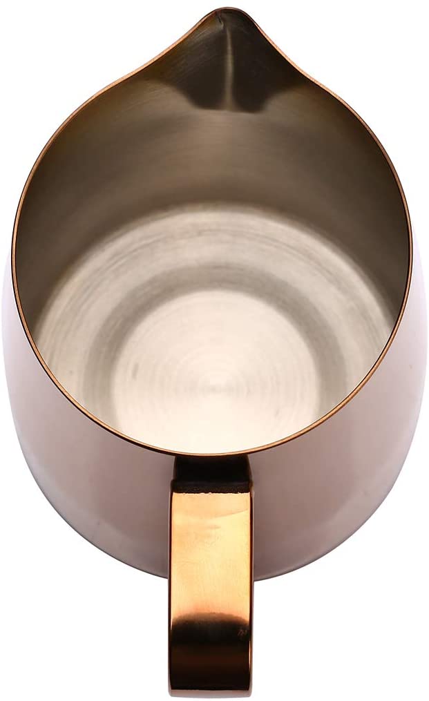 Dianoo Espresso Steaming Pitcher, Espresso Milk Frothing Pitcher Stainless Steel, Coffee Latte Art Cup 420ML