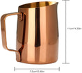 Load image into Gallery viewer, Dianoo Espresso Steaming Pitcher, Espresso Milk Frothing Pitcher Stainless Steel, Coffee Latte Art Cup 420ML