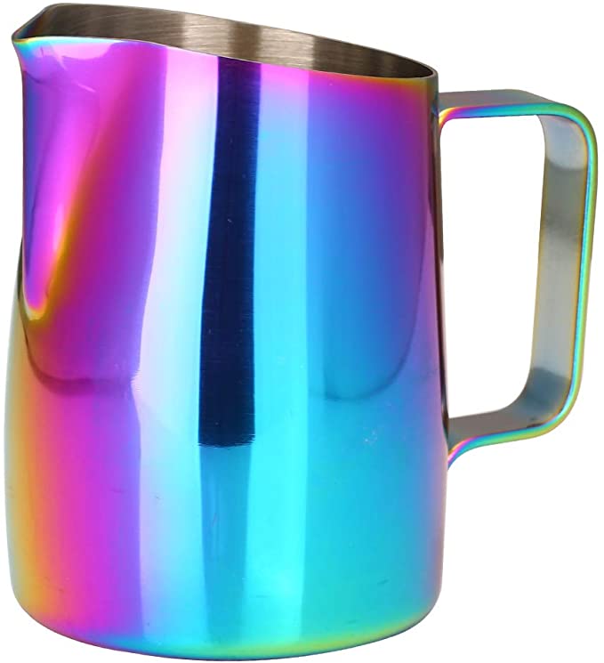 Dianoo Espresso Steaming Pitcher, Espresso Milk Frothing Pitcher Stainless Steel, Coffee Latte Art Cup 420ML