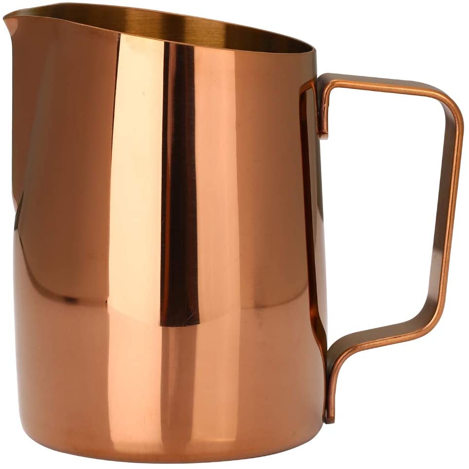 Dianoo Espresso Steaming Pitcher, Espresso Milk Frothing Pitcher Stainless Steel, Coffee Latte Art Cup 420ML