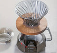 Load image into Gallery viewer, Coffee Maker (V60) with Walnut Wood Holder & Sharing Pot Set (600ml)
