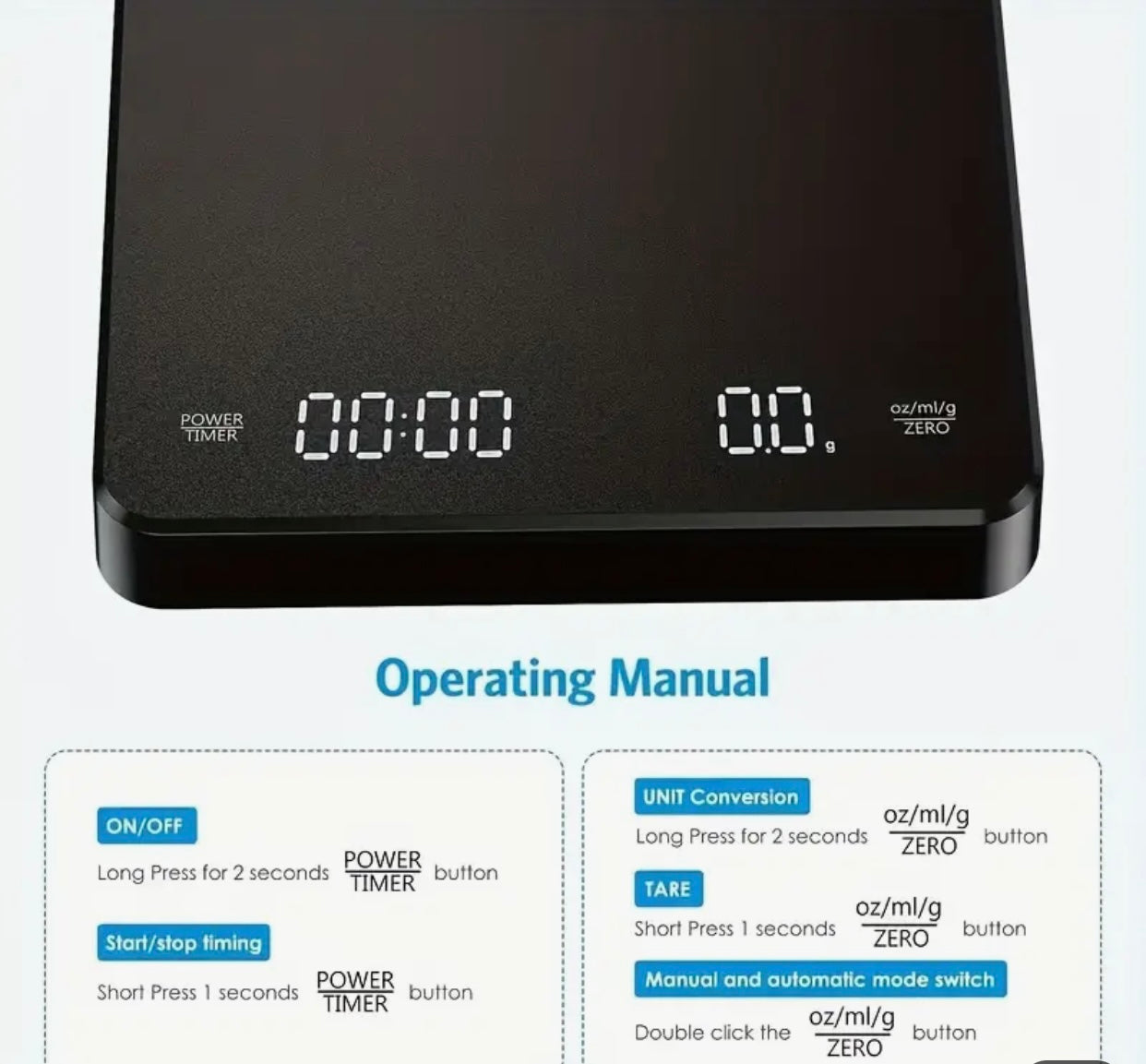 Coffee Scales (USB Charging)