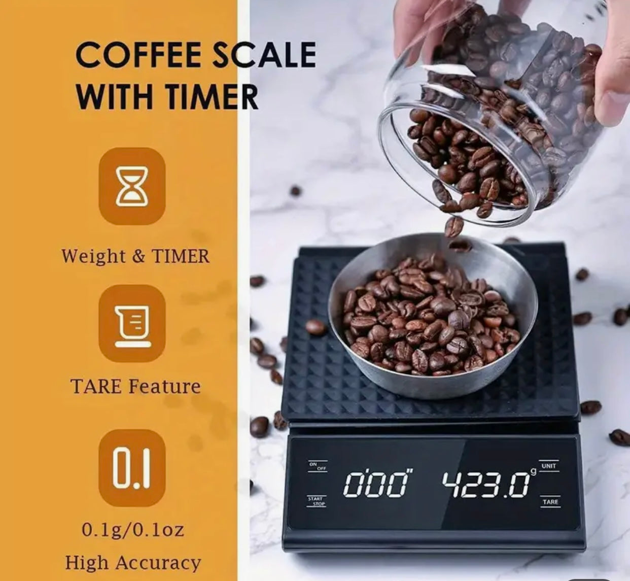 Coffee Scale with Timer – Java Roastery HQ
