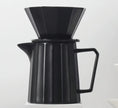 Load image into Gallery viewer, Hand Brew Coffee Pot Set (Ceramic) in Black or White
