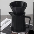 Load image into Gallery viewer, Hand Brew Coffee Pot Set (Ceramic) in Black or White
